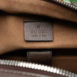 Pre Owned Gucci Beige/Brown Calf Leather, Coated Canvas GG Supreme Tian Backpack