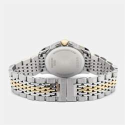 Gucci Silver Two-Tone Stainless Steel G Timeless 126.5 Women's Wristwatch 27 mm