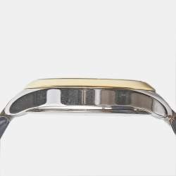 Gucci Silver Two-Tone Stainless Steel G Timeless 126.5 Women's Wristwatch 27 mm