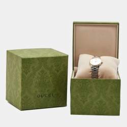 Gucci Silver Two-Tone Stainless steel G-Timeless YA1265063 Women's Wristwatch 29 mm
