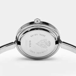 Gucci White Stainless Steel Vintage Interchangeable Bezel 11/12.2L Women's Wristwatch 26 mm