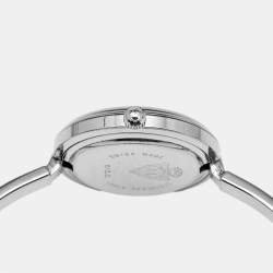 Gucci White Stainless Steel Vintage Interchangeable Bezel 11/12.2L Women's Wristwatch 26 mm