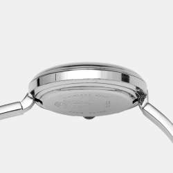 Gucci White Stainless Steel Vintage Interchangeable Bezel 11/12.2L Women's Wristwatch 26 mm