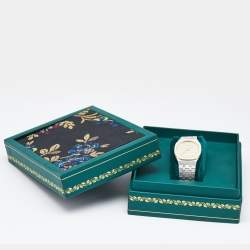 Gucci Golden Brass 18K Gold Plated Stainless Steel 25H YA163502 Women's Wristwatch 30 mm