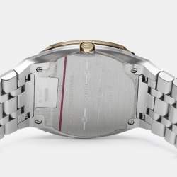 Gucci Golden Brass 18K Gold Plated Stainless Steel 25H YA163502 Women's Wristwatch 30 mm