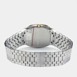 Gucci Golden Brass 18K Gold Plated Stainless Steel 25H YA163502 Women's Wristwatch 30 mm