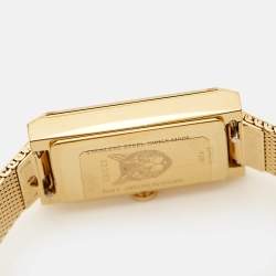 Gucci MOP Multicolor Web Gold PVD Stainless Steel G-Frame YA147410 Women's Wristwatch 21 mm