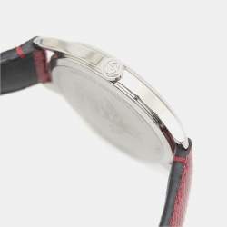 Gucci Red Mother Of Pearl Stainless Steel Lizard Skin Leather G-Timeless 126.4 Women's Wristwatch 36 mm