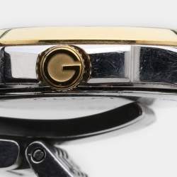 Gucci Silver Two Tone Stainless Steel G-Timeless 126.5 Quartz Women's Wristwatch 27mm
