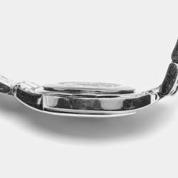 Pre Owned Gucci 5500 Series Silver Dial Stainless Steel Women's Wristwatch 27 mm