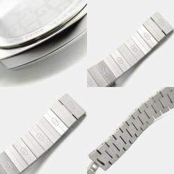 Pre Owned Gucci Grip YA157401 Quartz White Stainless Steel Women's Wristwatch 35 mm