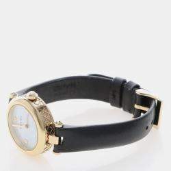Pre Owned Gucci Diamantissima 141.5 Quartz Gold-Plated Women's Wristwatch 27 mm
