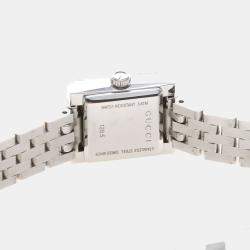 مملوكة مسبقًا ساعة يد نسائية غوتشي جي فريم YA128507 كوارتز ألوان ماسية ستانلس ستيل 14 مم