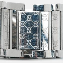 Pre Owned Gucci Twirl YA112433 Bronze Dial Stainless Steel Leather Women's Wristwatch 23 mm