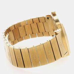 Pre Owned Gucci Grip 157.3 Gold Yellow Gold Plated Quartz Women's Wristwatch 38mm