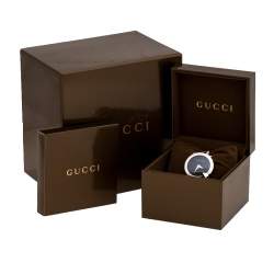 Pre Owned Gucci Black Stainless Steel Chiodo YA122502 Women's Wristwatch 36 mm