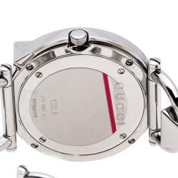 Pre Owned Gucci Black Stainless Steel Chiodo YA122502 Women's Wristwatch 36 mm