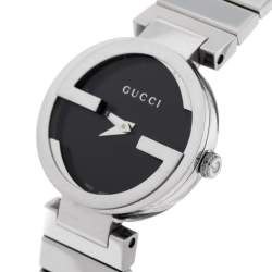 Gucci Black Stainless Steel 133.5 Women's Wristwatch 29 MM