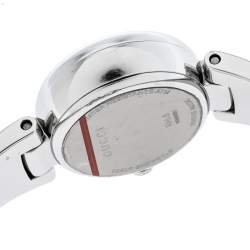 Pre Owned Gucci Mother Of Pearl Stainless Steel Guccissima 134.5 Women's Wristwatch 27 mm