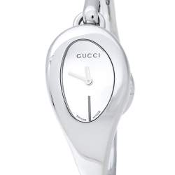 Pre Owned Gucci Silver Stainless Steel 103 Series Women's Wristwatch 22 mm