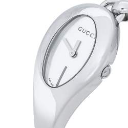 Pre Owned Gucci Silver Stainless Steel 103 Series Women's Wristwatch 22 mm