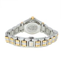 Pre Owned Gucci Champagne Two-Tone Stainless Steel 9040L Women's Wristwatch 26 mm