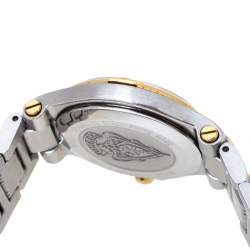 Pre Owned Gucci Champagne Two-Tone Stainless Steel 9040L Women's Wristwatch 26 mm
