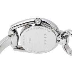 Pre Owned Gucci Mother Of Pearl Stainless Steel Horsebit 139.5 Women's Wristwatch 28 mm