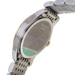 Gucci Silver Two-Tone Stainless Steel G Timeless 126.5 Women's Wristwatch 27 mm