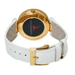 Gucci Silver White Yellow Gold PVD Coated Stainless Steel Rubber Latin Grammy's YA133313 Women's Wristwatch 37 MM