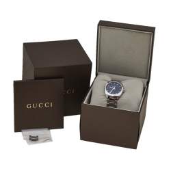 مملوكة مسبقًا Gucci Black Stainless Steel GG2570 YA142404 Women's Wristwatch 36 MM