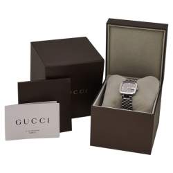 Gucci Brown Stainless Steel G-Gucci 125.4 Women's Wristwatch 32MM