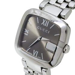 Gucci Brown Stainless Steel G-Gucci 125.4 Women's Wristwatch 32MM