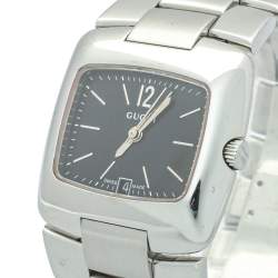 Gucci Black Stainless Steel 8500L Women's Wristwatch 29 mm