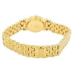 Gucci Mother Of Pearl Gold Plated Stainless Steel Miss 3400L Women's Wristwatch 22 MM