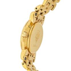 Gucci Mother Of Pearl Gold Plated Stainless Steel Miss 3400L Women's Wristwatch 22 MM