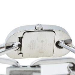 Pre Owned Gucci Black Stainless Steel 6155L Women's Wristwatch 22mm