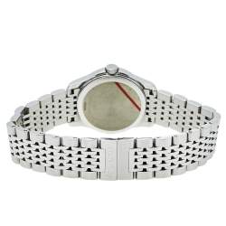 Pre Owned Gucci Brown Stainless Steel G-Timeless YA126503 Women's Wristwatch 27 mm