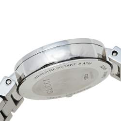 Gucci Silver Stainless Steel Interlocking YA133503 Women's Wristwatch 29 mm