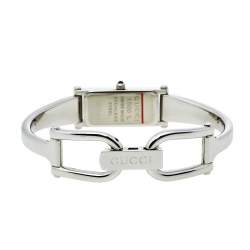 Gucci Silver Stainless Steel 1500L Quartz Women's Wristwatch 12 mm