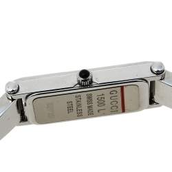 Gucci Silver Stainless Steel 1500L Quartz Women's Wristwatch 12 mm