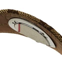 Pre Owned Gucci Silver Stainless Steel G Bandeau 104 Women's Wristwatch 31 mm