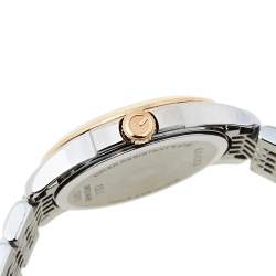 Pre Owned Gucci Black Two Tone Stainless Steel G-Timeless YA126512 Women's Wristwatch 27 mm