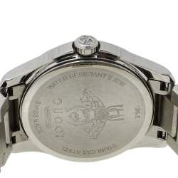 Pre Owned Gucci Silver Stainless Steel G-Timeless YA126572A Women's Wristwatch 27 mm