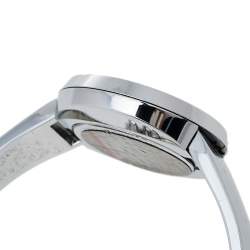Gucci Silver Stainless Steel Web U-Play 129.5 Women's Wristwatch 27 mm