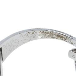 Gucci Silver Stainless Steel Web U-Play 129.5 Women's Wristwatch 27 mm