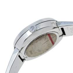 Gucci Silver Stainless Steel Web U-Play 129.5 Women's Wristwatch 27 mm