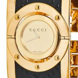 Gucci Gold PVD Stainless Steel Twirl YA112444 Women's Wristwatch 23 mm