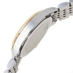 Gucci Mother Of Pearl Two-Tone Stainless Steel Diamond G-Timeless YA126513 Women's Wristwatch 27 mm