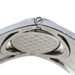 مملوكة مسبقًا Gucci Brown Stainless Steel GG Canvas Twirl YA112425 Women's Wristwatch 33 mm